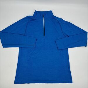 Lululemon Sweater 1/4 Zip Pullover Long Sleeve Blue Men's Size Large